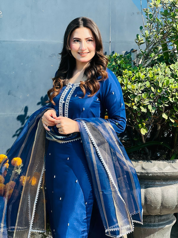 Cedar Dress with handwork 3PC