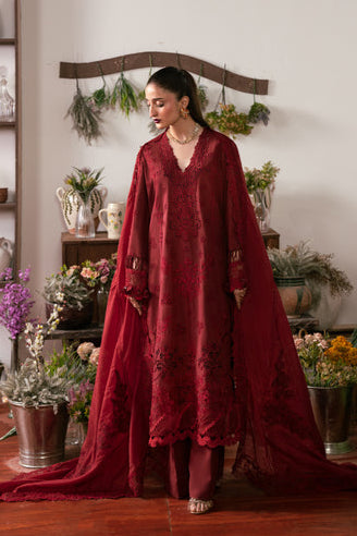 3 PIECE EMBROIDERED LAWN - LEYLA (Luxury Lawn)