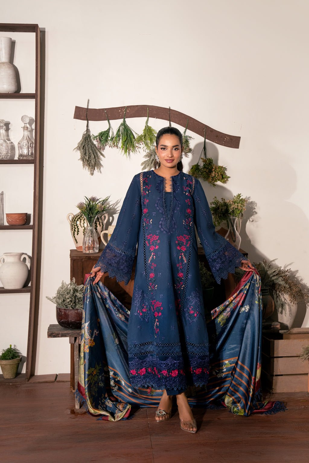3 PIECE EMBROIDERED LAWN - AISEL (Luxury Lawn) - NEW NAMAL PRET