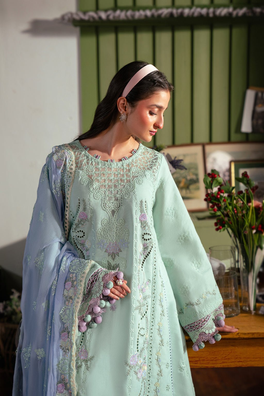 3 PIECE EMBROIDERED LAWN - ELA (Luxury Lawn) - NEW NAMAL PRET