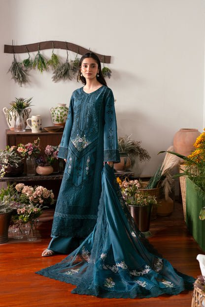 3 PIECE EMBROIDERED LAWN - ELIF (Luxury Lawn) - NEW NAMAL PRET