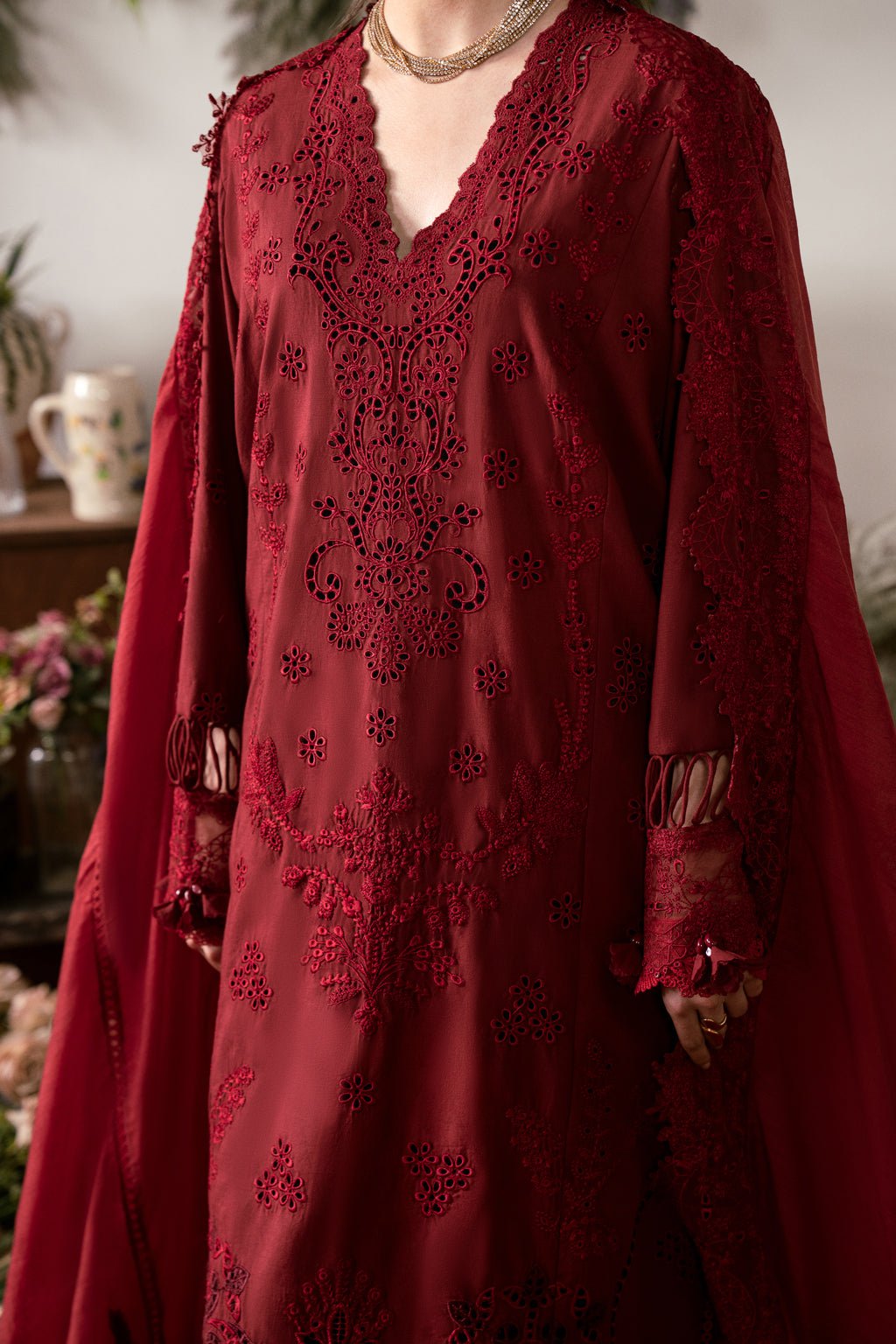 3 PIECE EMBROIDERED LAWN - LEYLA (Luxury Lawn) - NEW NAMAL PRET