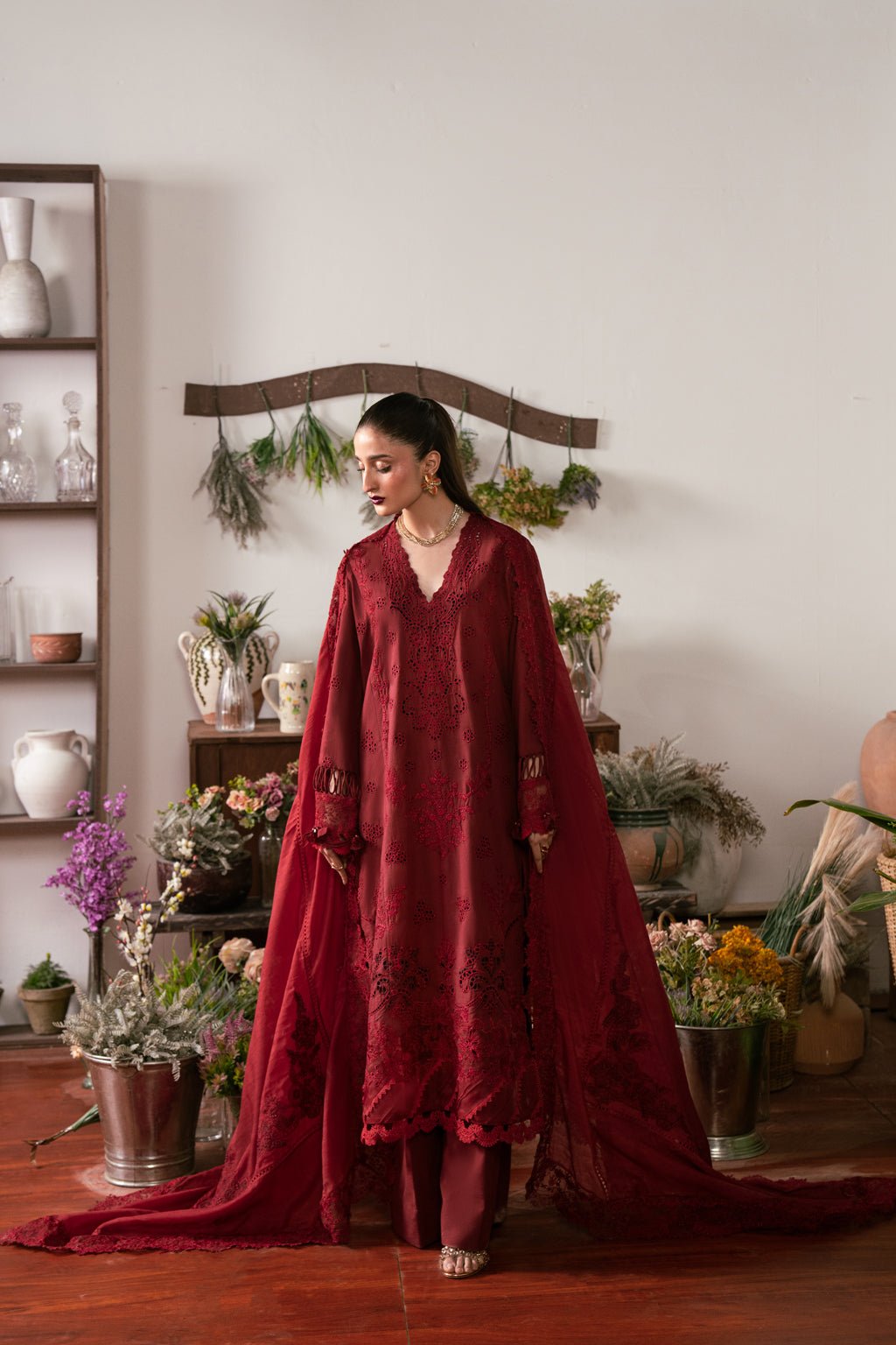 3 PIECE EMBROIDERED LAWN - LEYLA (Luxury Lawn) - NEW NAMAL PRET