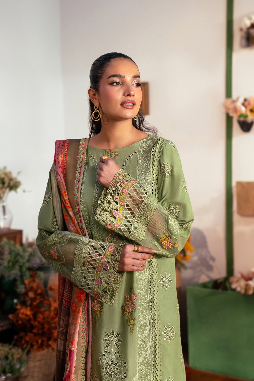 3 PIECE EMBROIDERED LAWN - NESMA (Luxury Lawn) - NEW NAMAL PRET