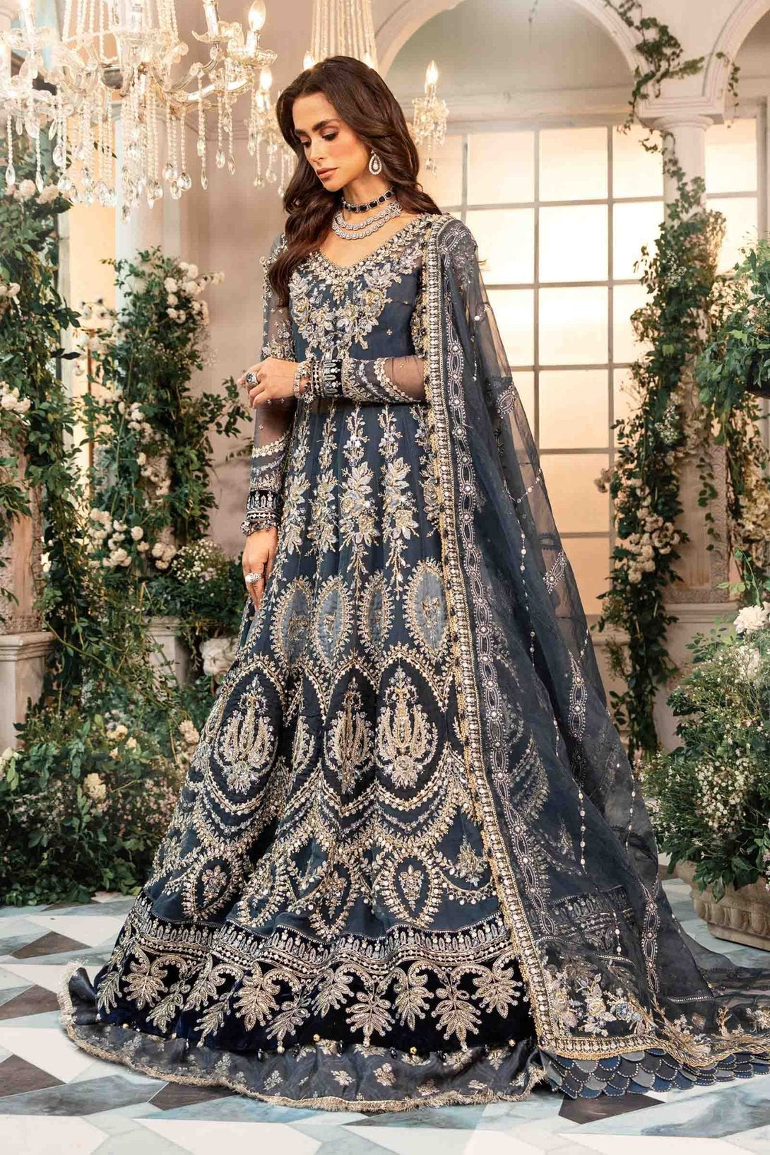 3 Piece Embroidered Organza Suit | BD - 2901 - NEW NAMAL PRET