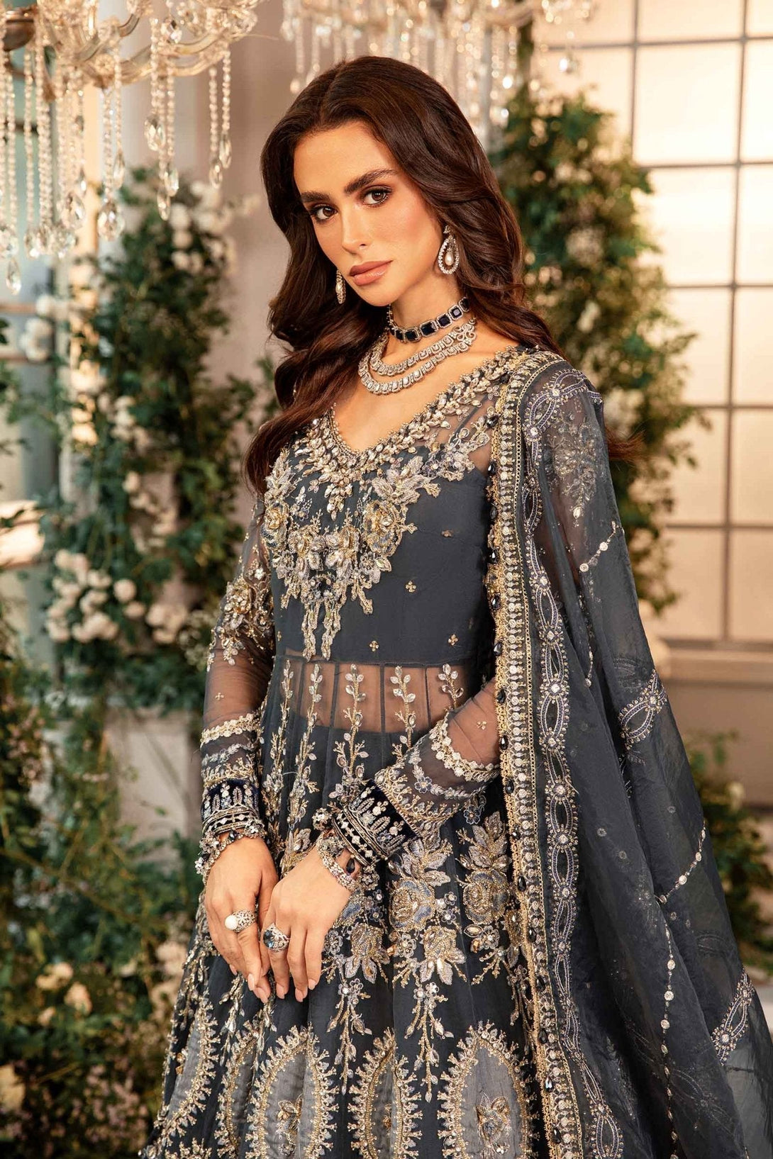3 Piece Embroidered Organza Suit | BD - 2901 - NEW NAMAL PRET
