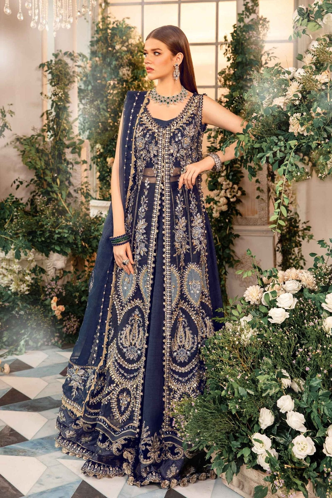 3 Piece Embroidered Organza Suit | BD - 2901 - NEW NAMAL PRET