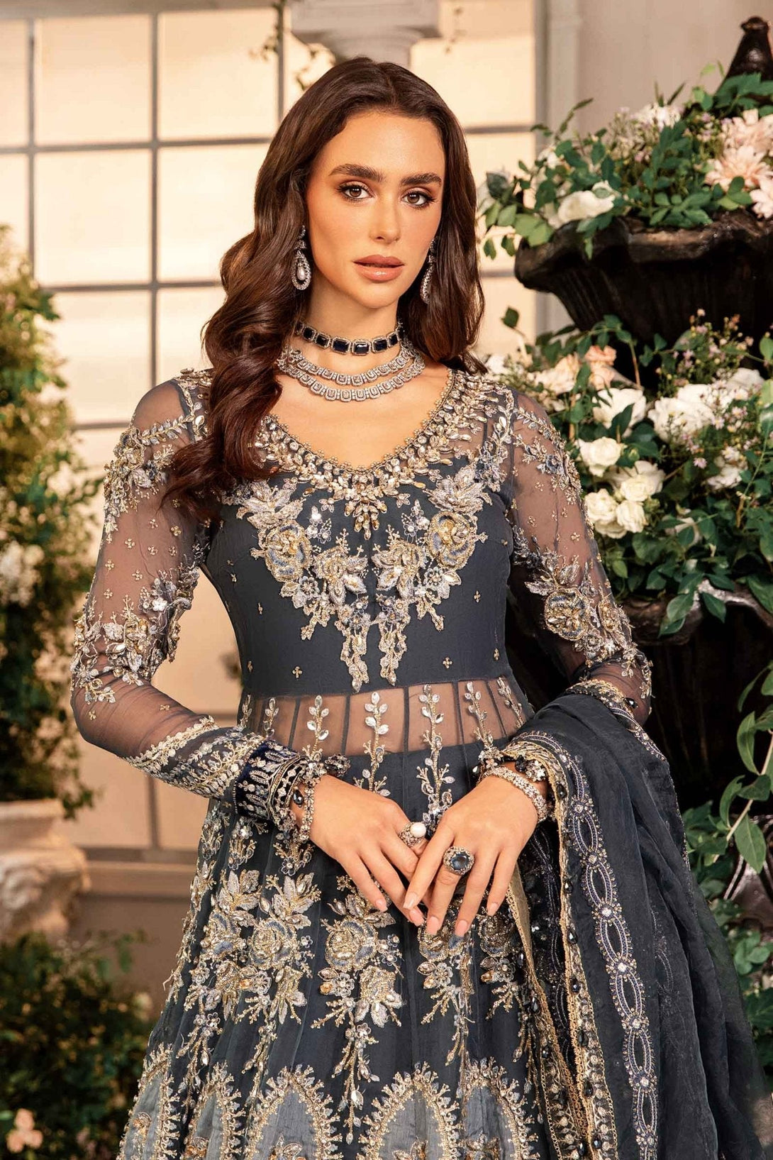 3 Piece Embroidered Organza Suit | BD - 2901 - NEW NAMAL PRET