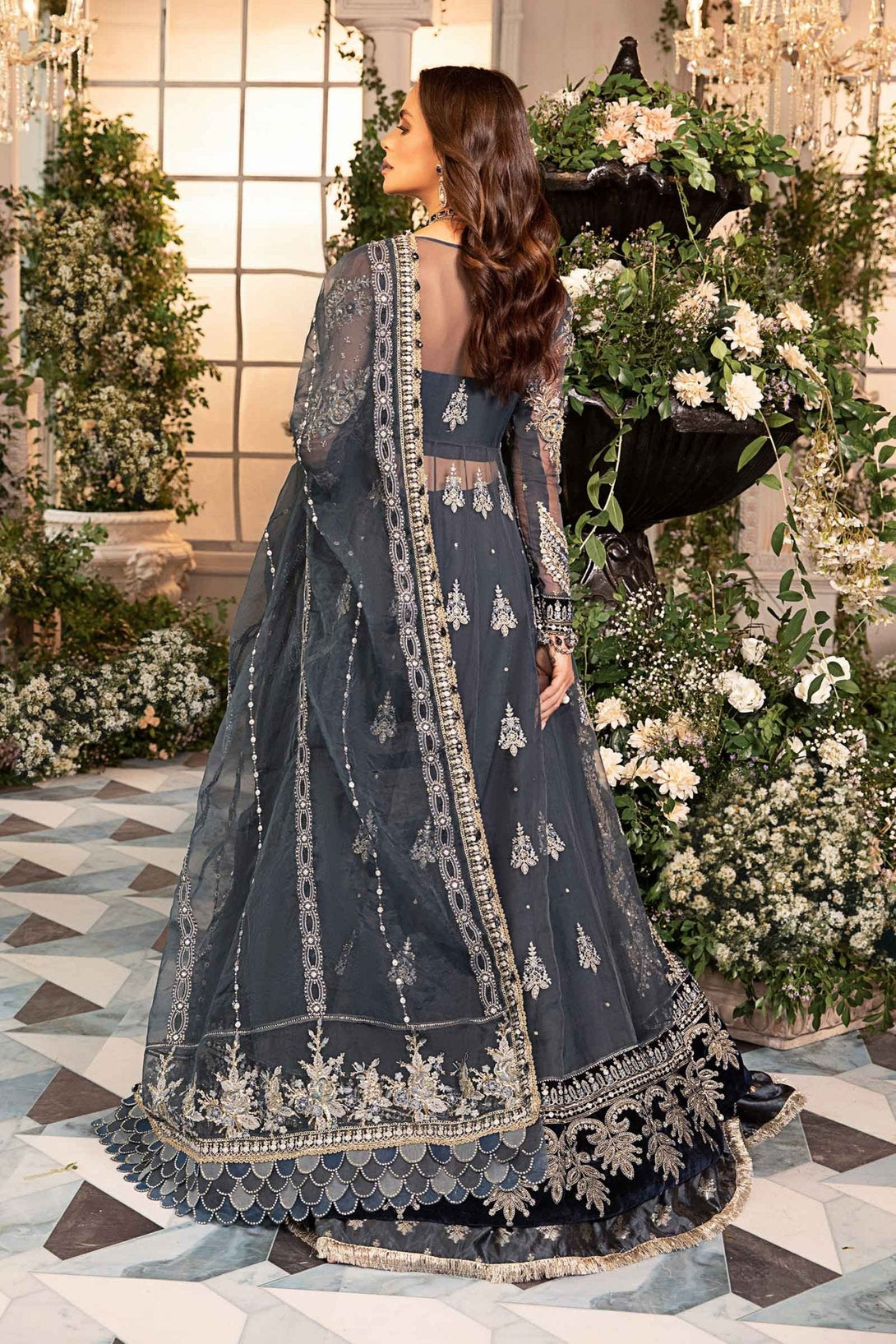 3 Piece Embroidered Organza Suit | BD - 2901 - NEW NAMAL PRET