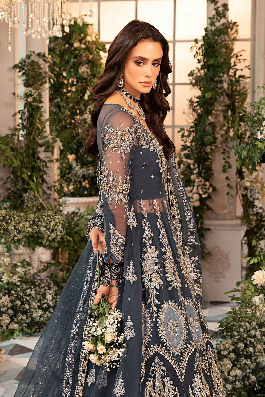 3 Piece Embroidered Organza Suit | BD - 2901 - NEW NAMAL PRET
