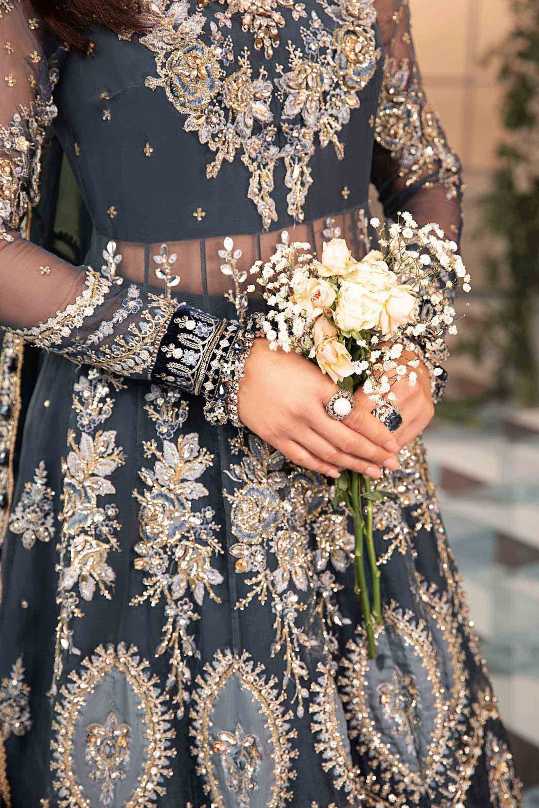 3 Piece Embroidered Organza Suit | BD - 2901 - NEW NAMAL PRET