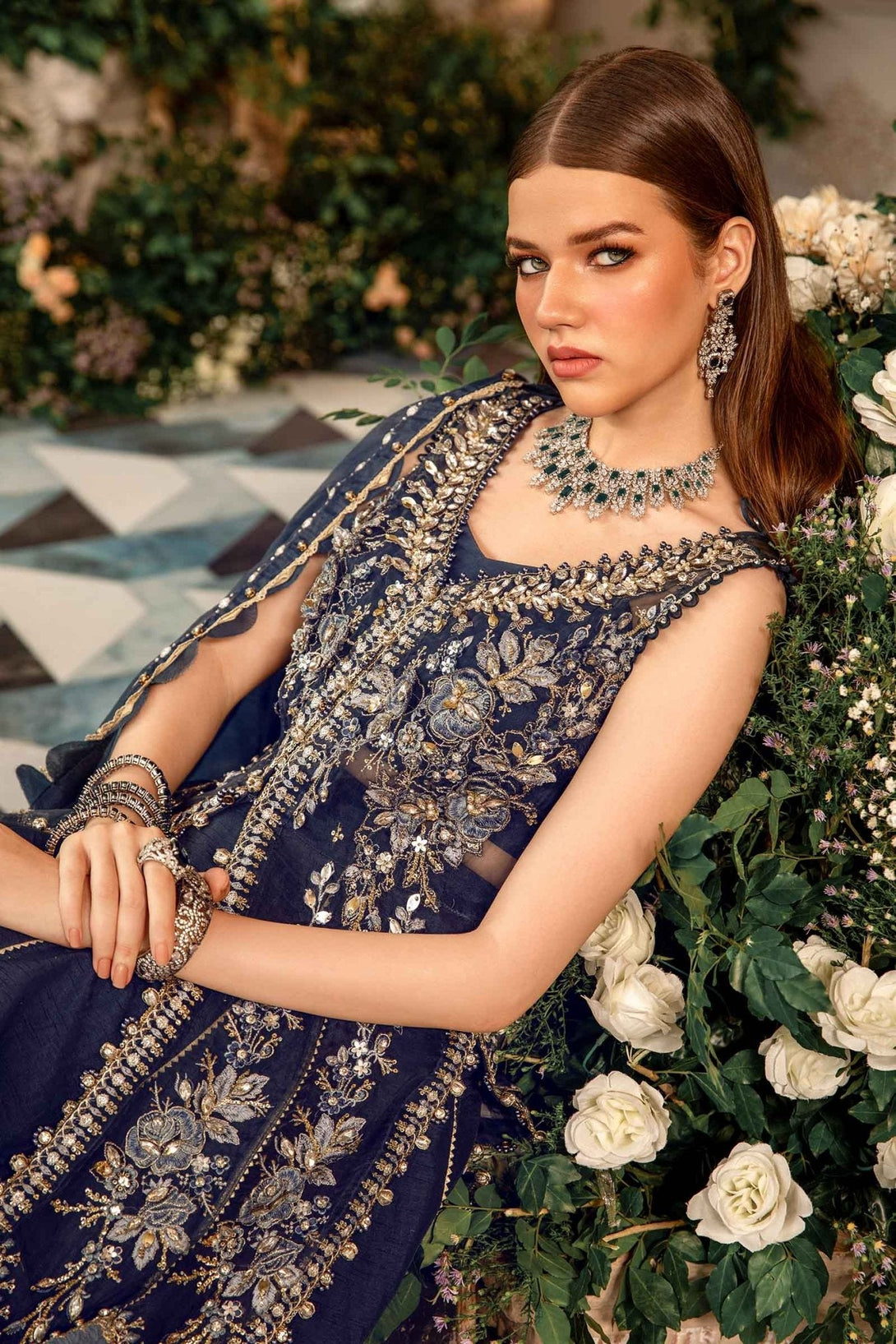 3 Piece Embroidered Organza Suit | BD - 2901 - NEW NAMAL PRET