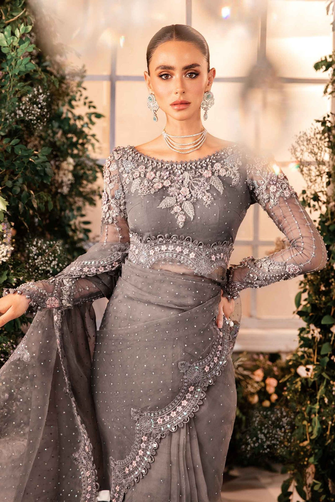 3 Piece Embroidered Organza Suit | BD - 2902 - NEW NAMAL PRET