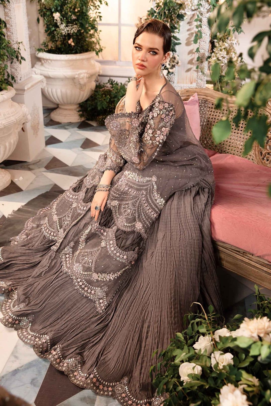 3 Piece Embroidered Organza Suit | BD - 2902 - NEW NAMAL PRET