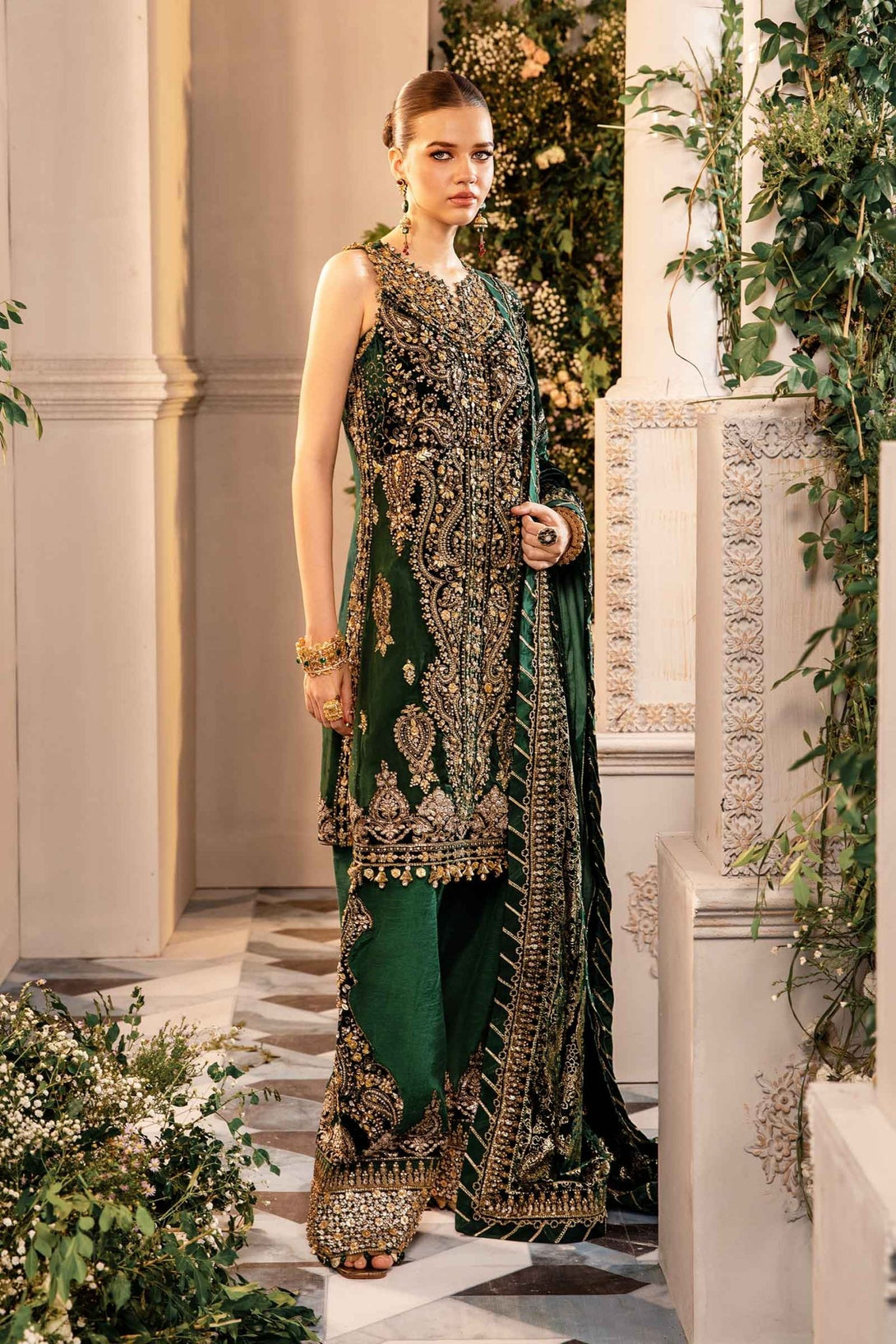 3 Piece Embroidered Organza Suit | BD - 2904 - NEW NAMAL PRET