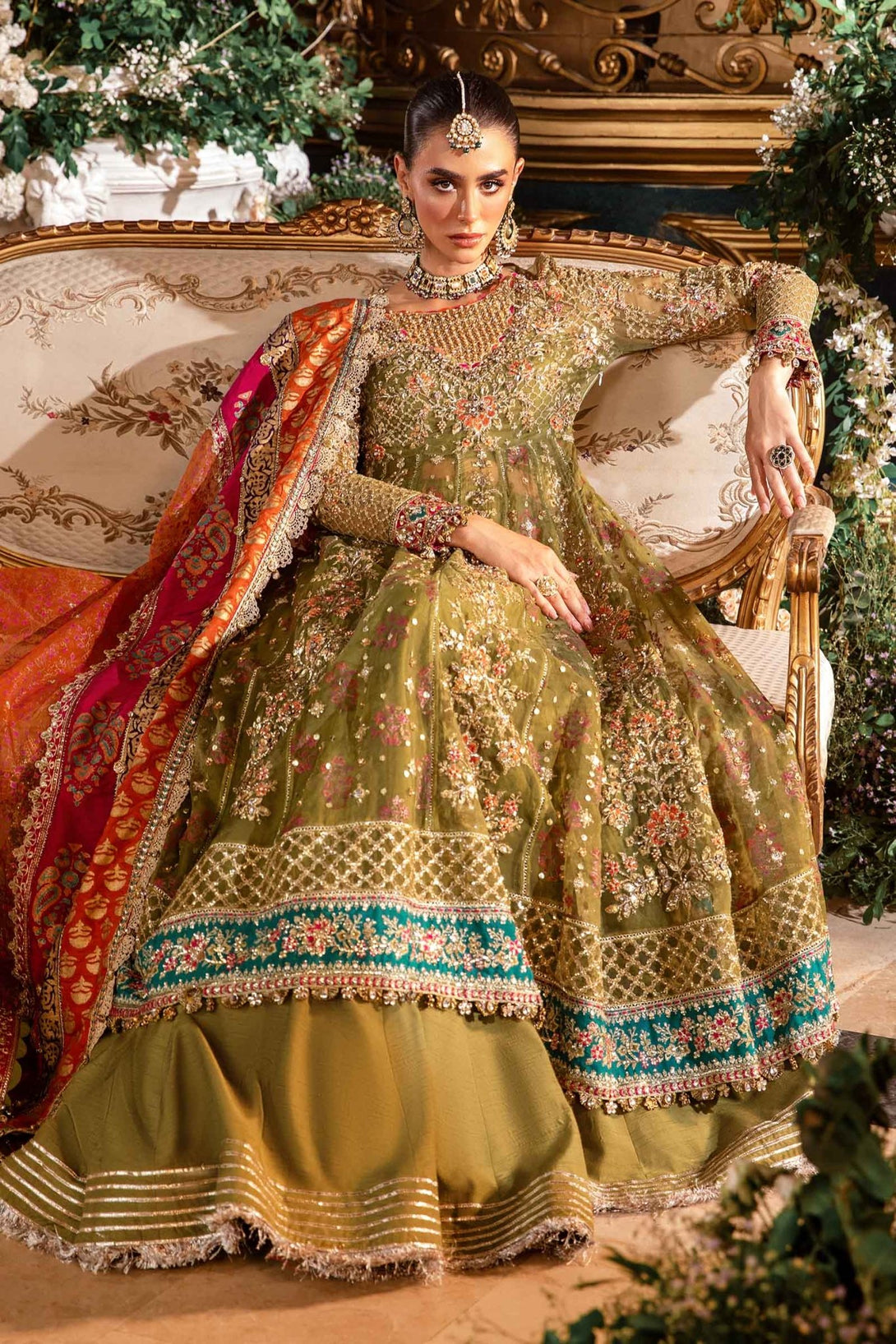 3 Piece Embroidered Organza Suit | BD - 2906 - NEW NAMAL PRET