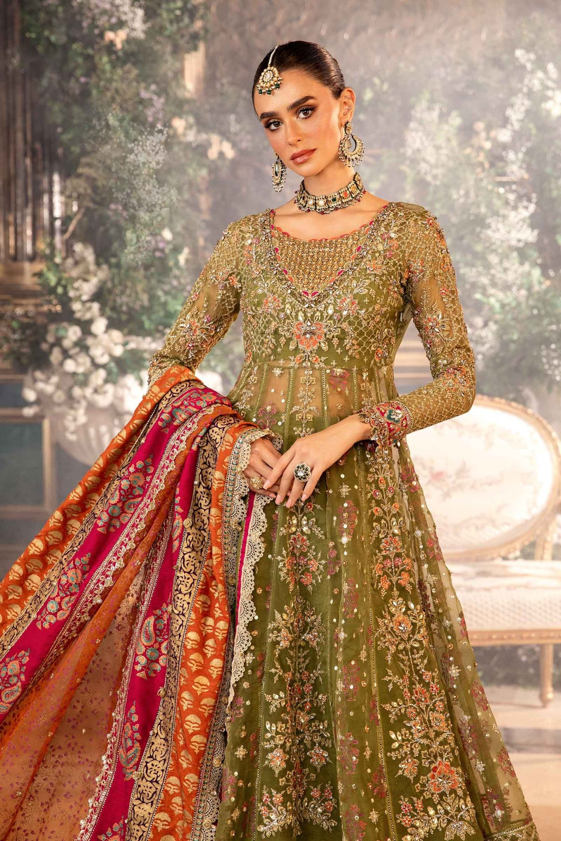 3 Piece Embroidered Organza Suit | BD - 2906 - NEW NAMAL PRET