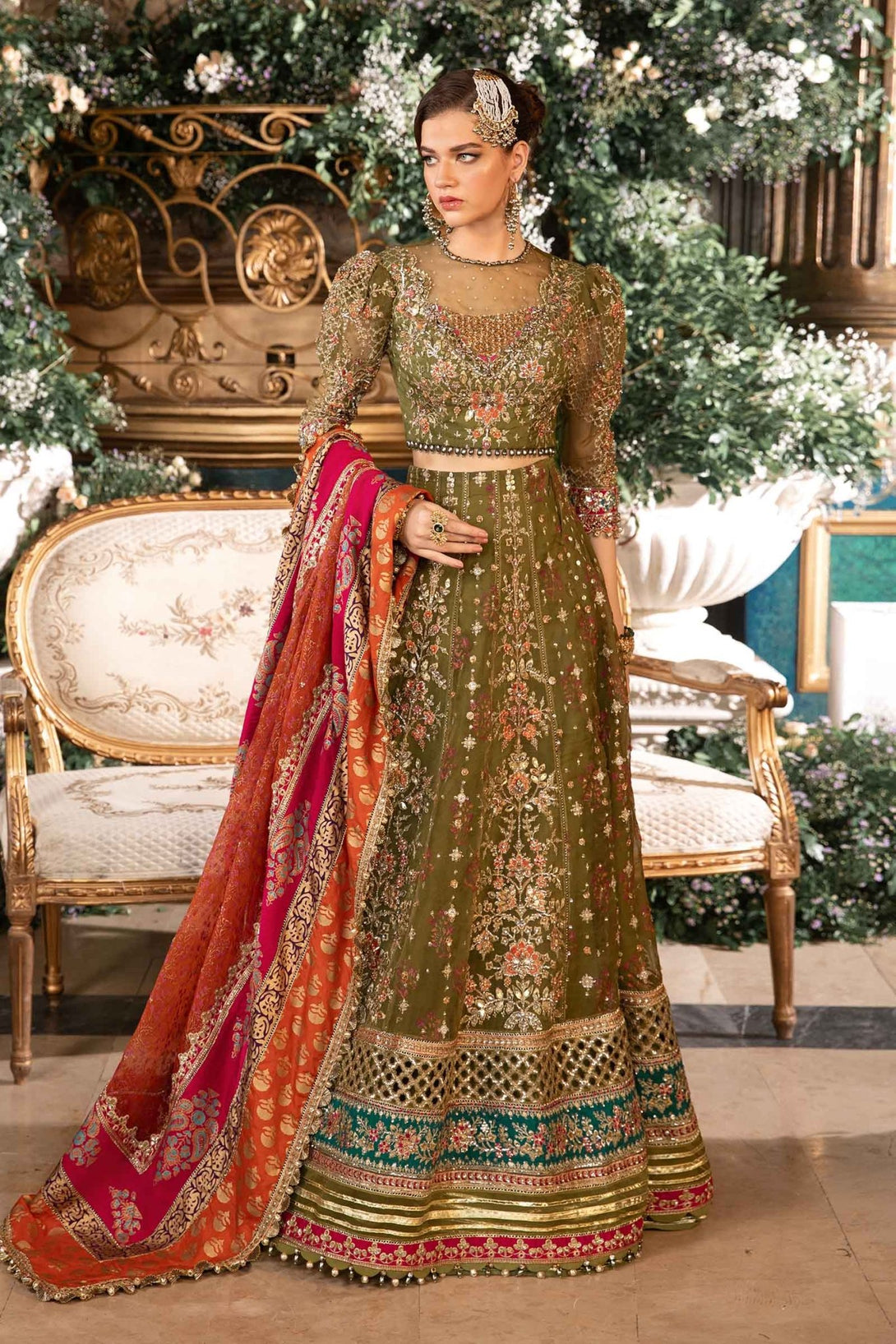 3 Piece Embroidered Organza Suit | BD - 2906 - NEW NAMAL PRET