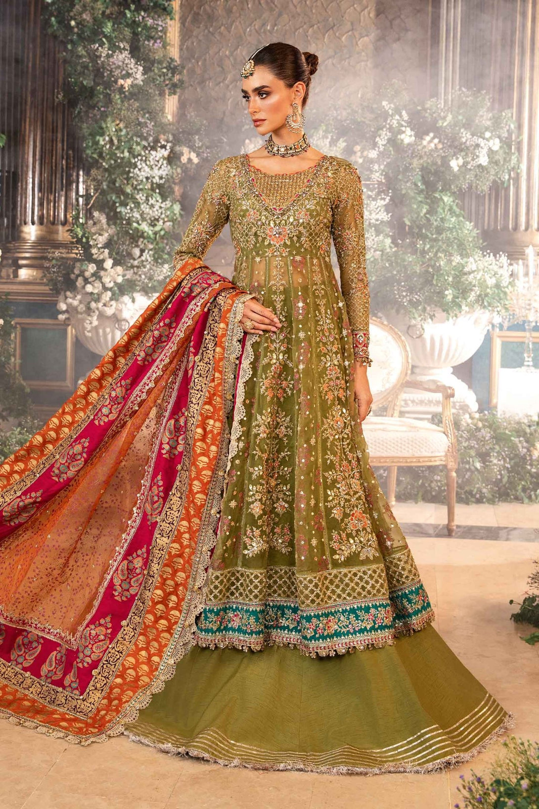 3 Piece Embroidered Organza Suit | BD - 2906 - NEW NAMAL PRET