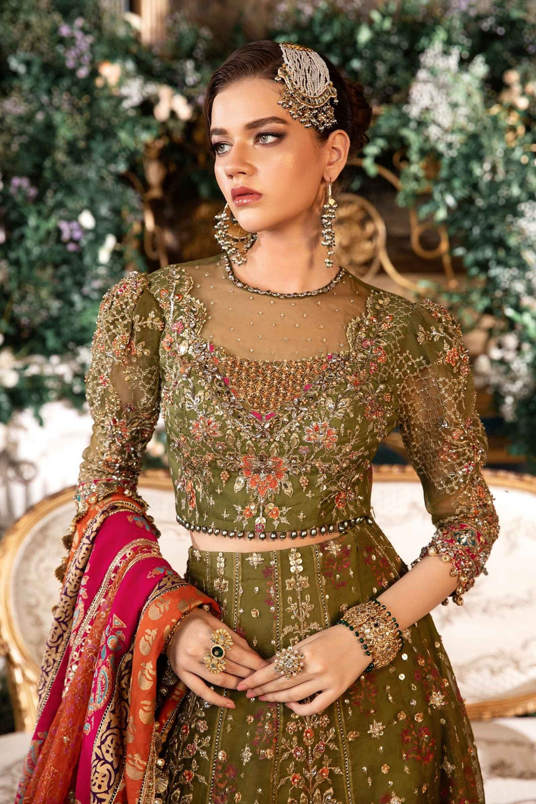 3 Piece Embroidered Organza Suit | BD - 2906 - NEW NAMAL PRET