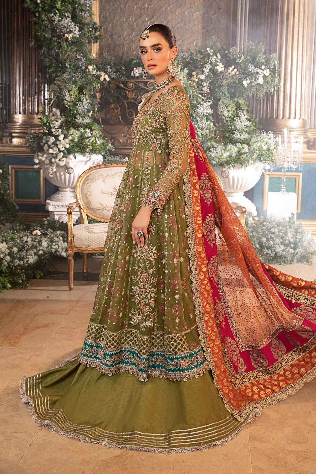 3 Piece Embroidered Organza Suit | BD - 2906 - NEW NAMAL PRET