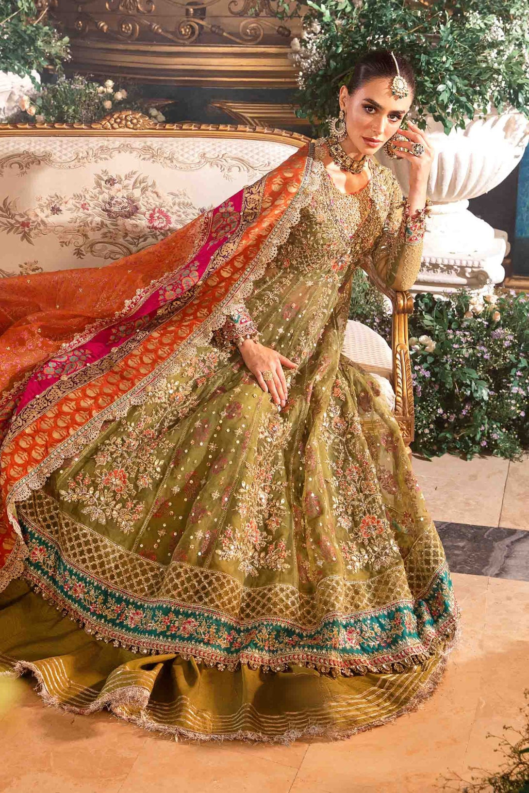 3 Piece Embroidered Organza Suit | BD - 2906 - NEW NAMAL PRET