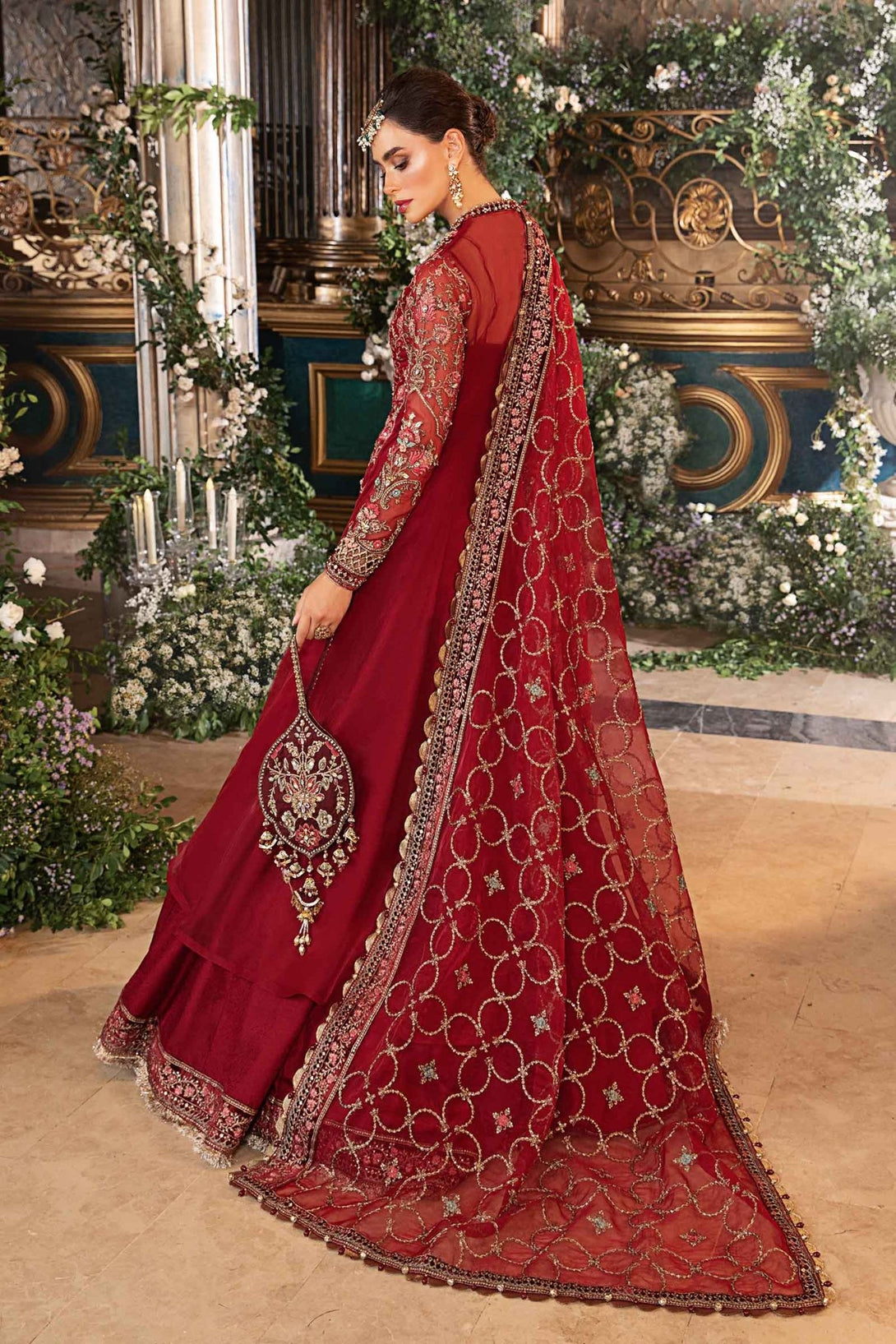 3 Piece Embroidered Organza Suit | BD - 2908 - NEW NAMAL PRET