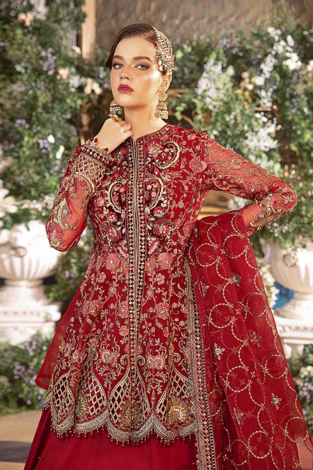 3 Piece Embroidered Organza Suit | BD - 2908 - NEW NAMAL PRET
