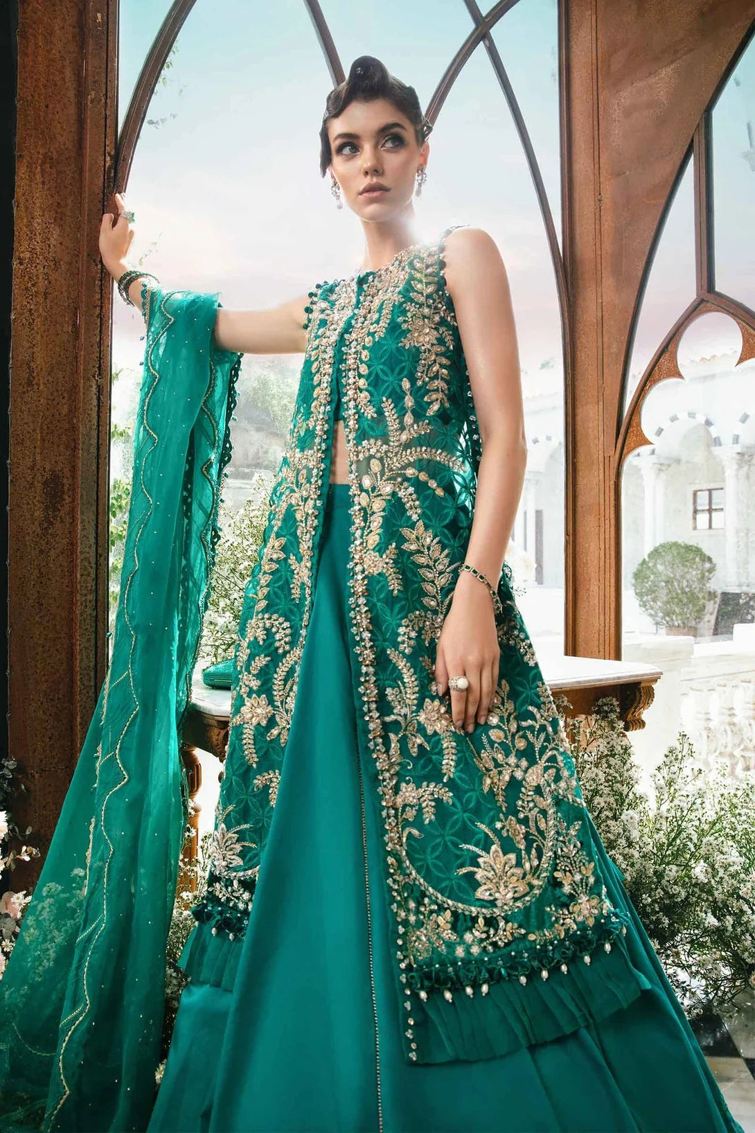 3 Piece Embroidered Suit | BD - 2806 - NEW NAMAL PRET