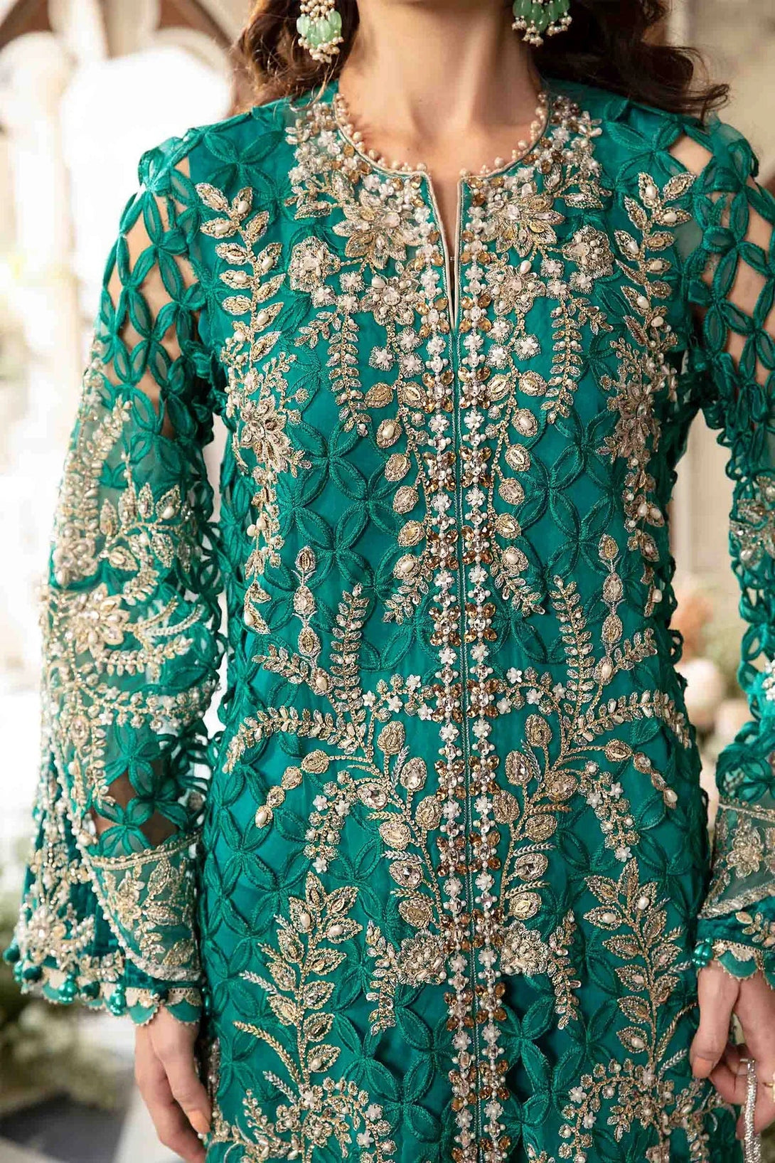 3 Piece Embroidered Suit | BD - 2806 - NEW NAMAL PRET