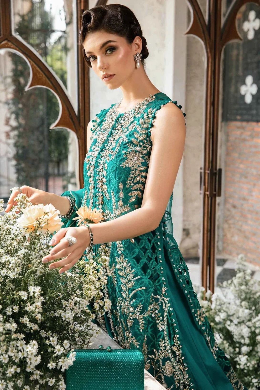 3 Piece Embroidered Suit | BD - 2806 - NEW NAMAL PRET