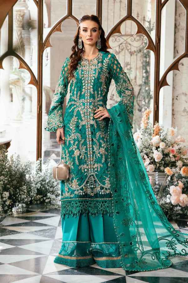 3 Piece Embroidered Suit | BD - 2806 - NEW NAMAL PRET