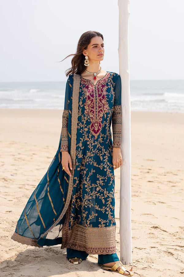3 Piece Embroirdered Chiffon Aadhya - FW40052 - NEW NAMAL PRET