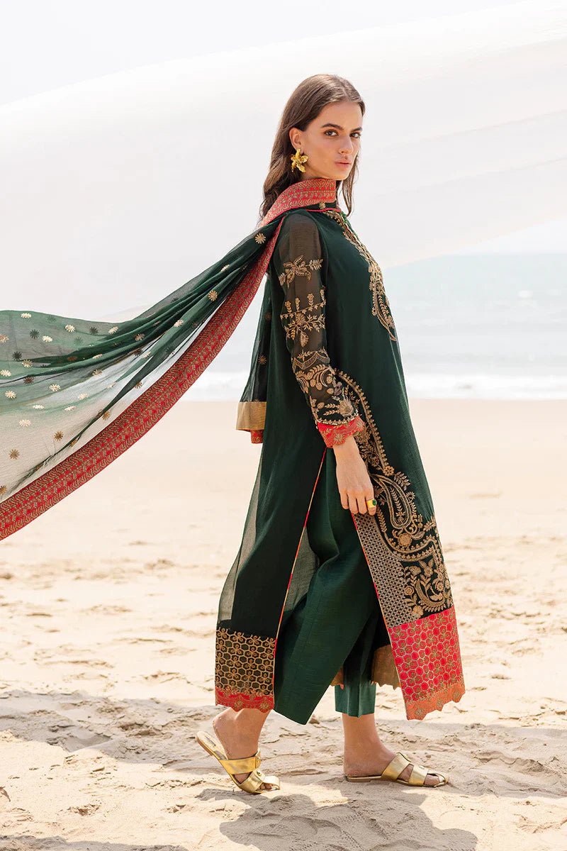 3 Piece Embroirdered Chiffon Aarna - FW40058 - NEW NAMAL PRET