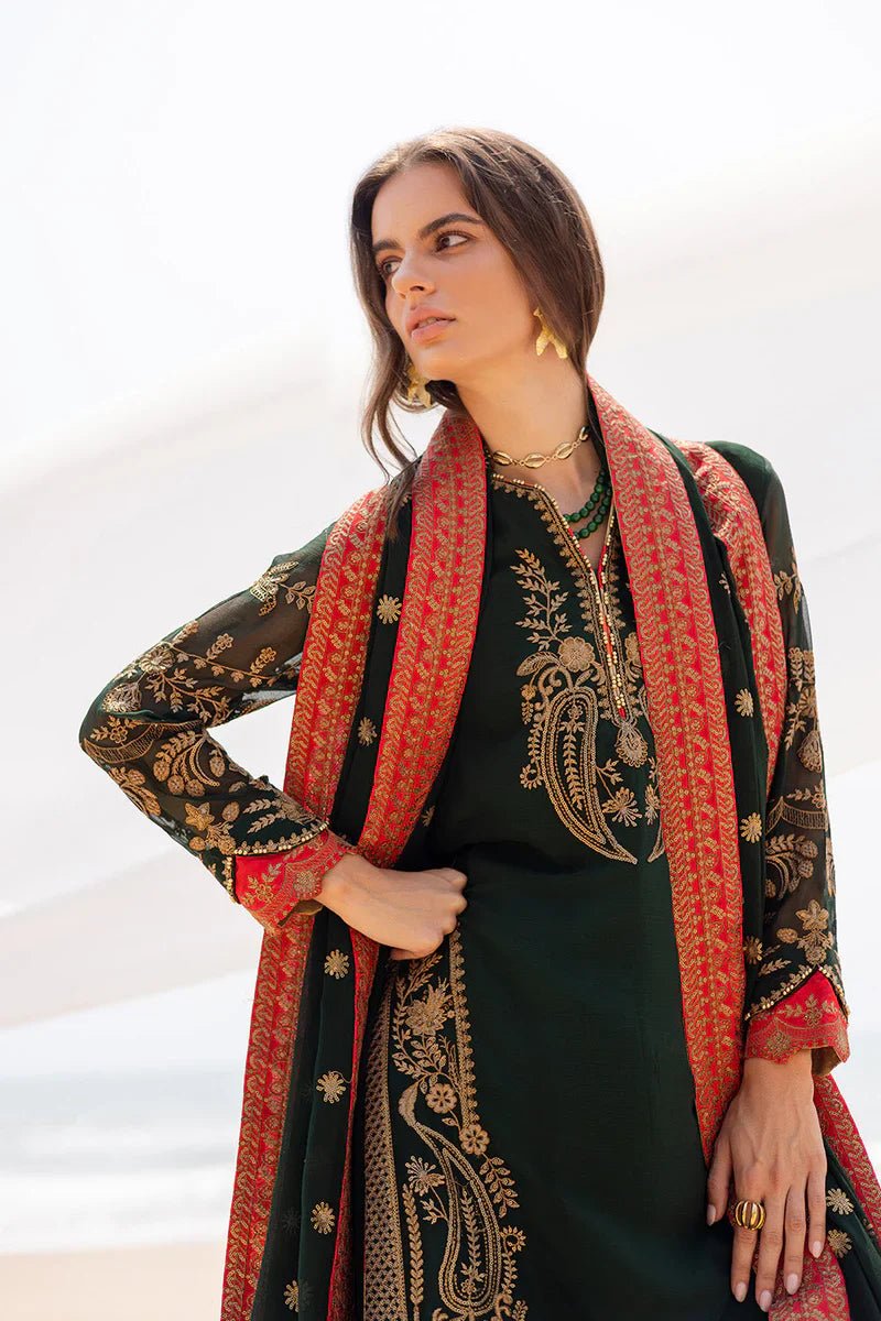 3 Piece Embroirdered Chiffon Aarna - FW40058 - NEW NAMAL PRET