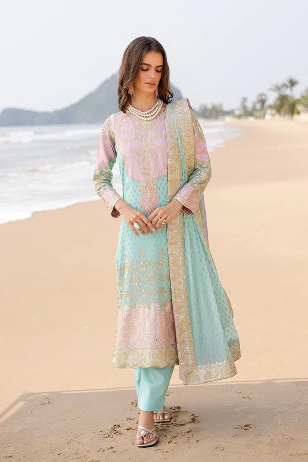 3 Piece Embroirdered Chiffon Aarohi - FW40056 - NEW NAMAL PRET