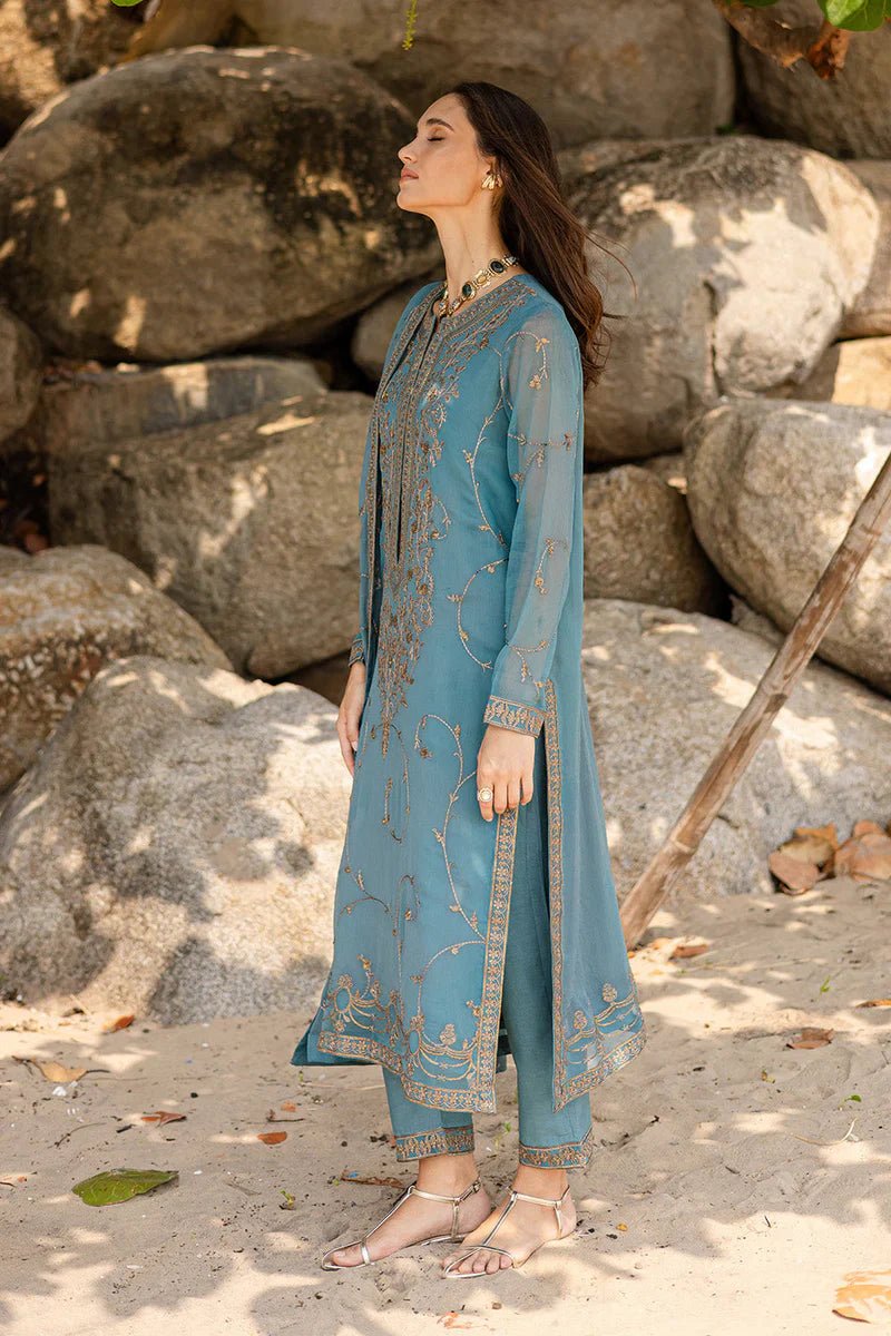 3 Piece Embroirdered Chiffon Aarvi - FW40059 - NEW NAMAL PRET