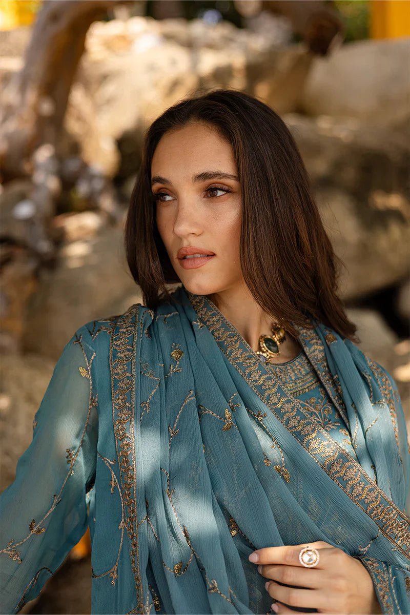 3 Piece Embroirdered Chiffon Aarvi - FW40059 - NEW NAMAL PRET