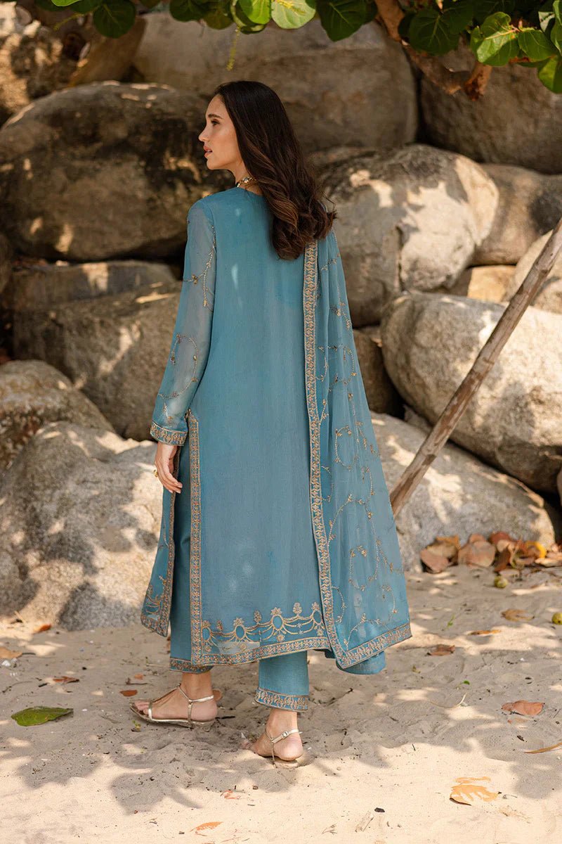 3 Piece Embroirdered Chiffon Aarvi - FW40059 - NEW NAMAL PRET