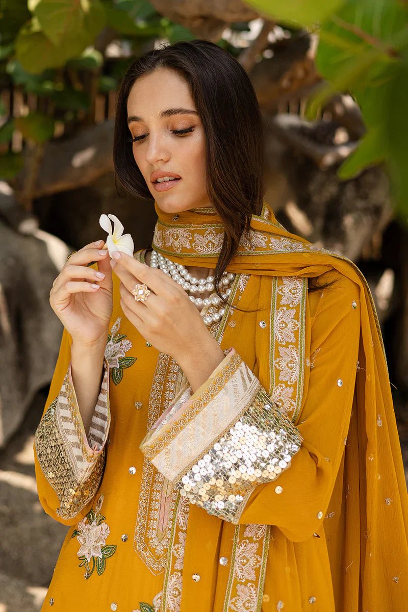 3 Piece Embroirdered Chiffon Mirha - FW40060 - NEW NAMAL PRET