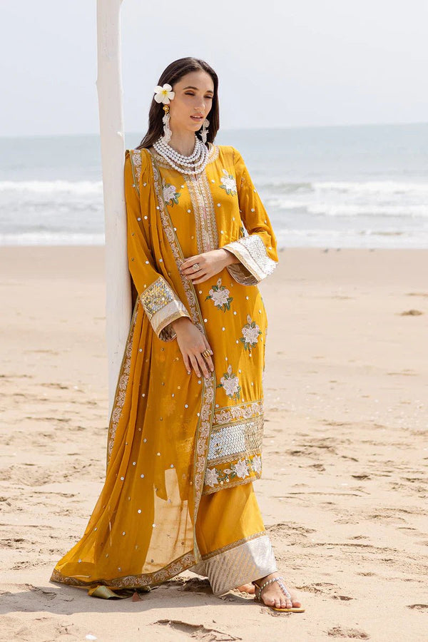 3 Piece Embroirdered Chiffon Mirha - FW40060 - NEW NAMAL PRET