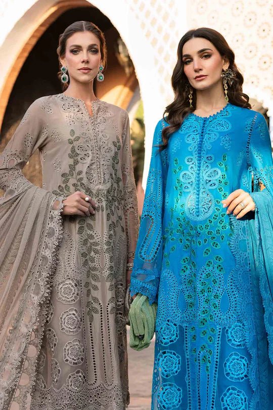 3 Piece stitched Embroidered Lawn Suit | D - 2503 - B - NEW NAMAL PRET
