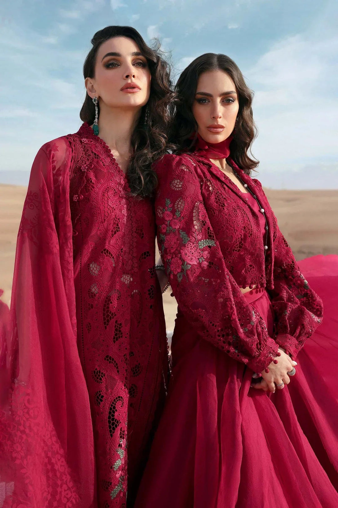 3 Piece stitched Embroidered Lawn Suit | D - 2504 - A - NEW NAMAL PRET