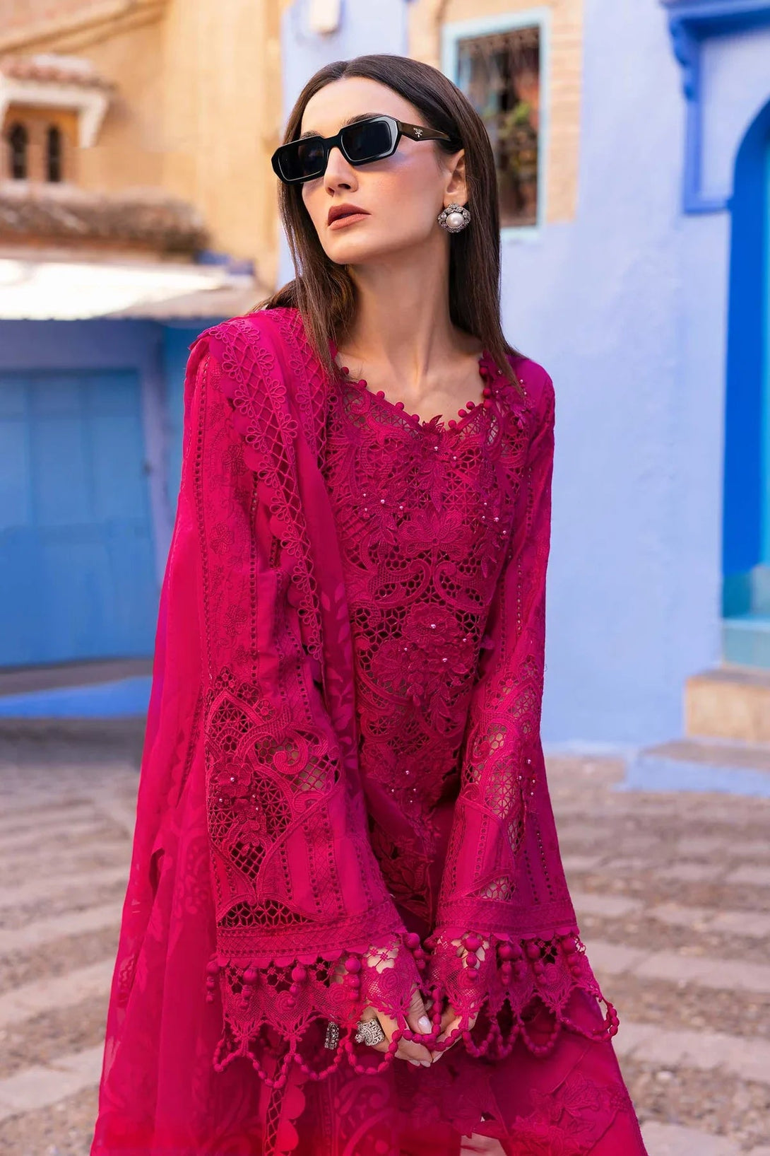 3 Piece stitched Embroidered Lawn Suit | D - 2508 - A - NEW NAMAL PRET