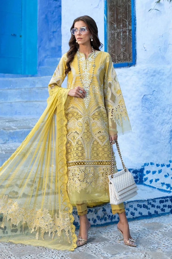 3 Piece stitched Embroidered Lawn Suit | D - 2512 - A - NEW NAMAL PRET