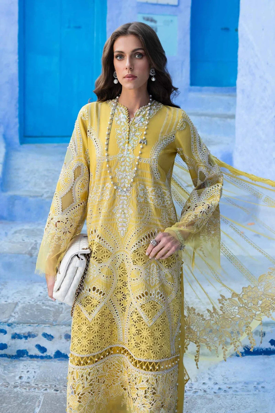 3 Piece stitched Embroidered Lawn Suit | D - 2512 - A - NEW NAMAL PRET