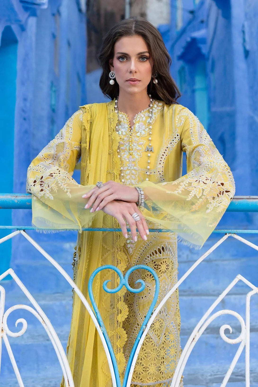 3 Piece stitched Embroidered Lawn Suit | D - 2512 - A - NEW NAMAL PRET