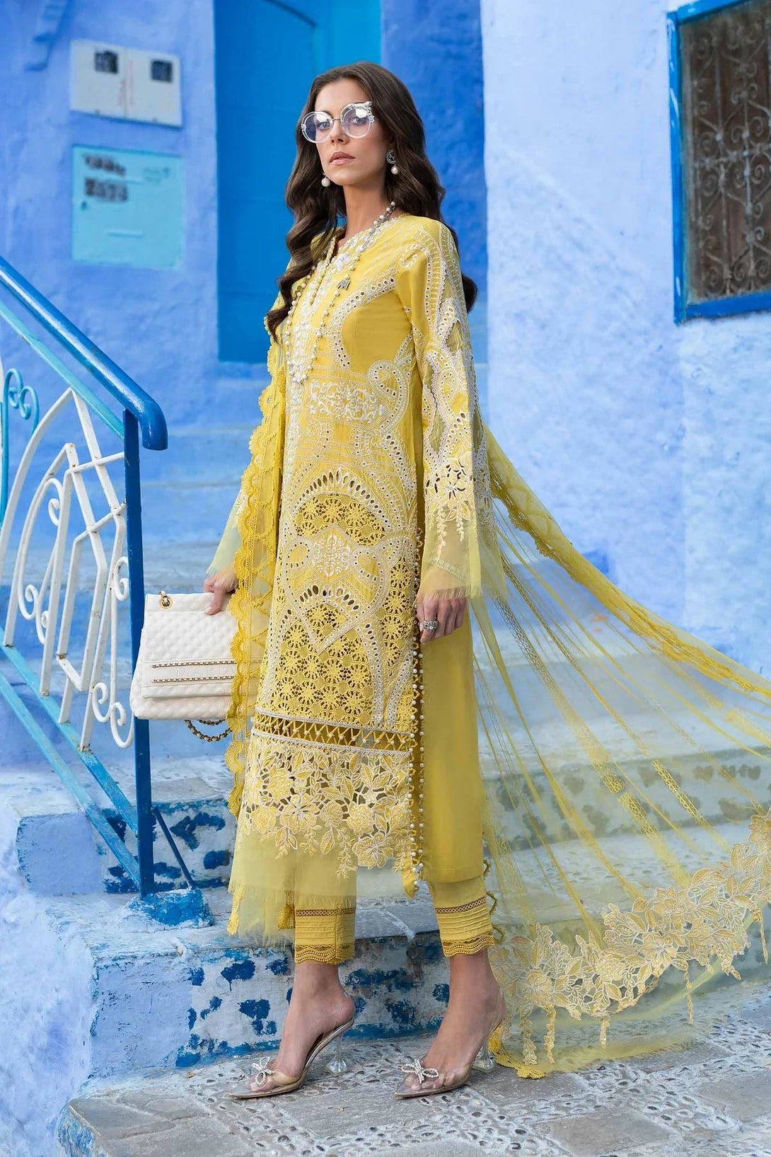 3 Piece stitched Embroidered Lawn Suit | D - 2512 - A - NEW NAMAL PRET