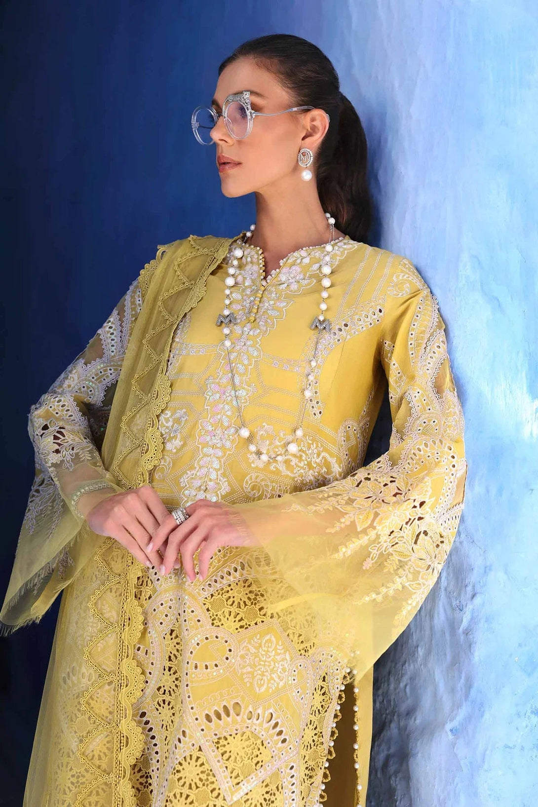 3 Piece stitched Embroidered Lawn Suit | D - 2512 - A - NEW NAMAL PRET