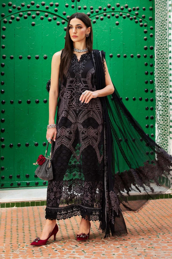 3 Piece stitched Embroidered Lawn Suit | D - 2512 - B - NEW NAMAL PRET